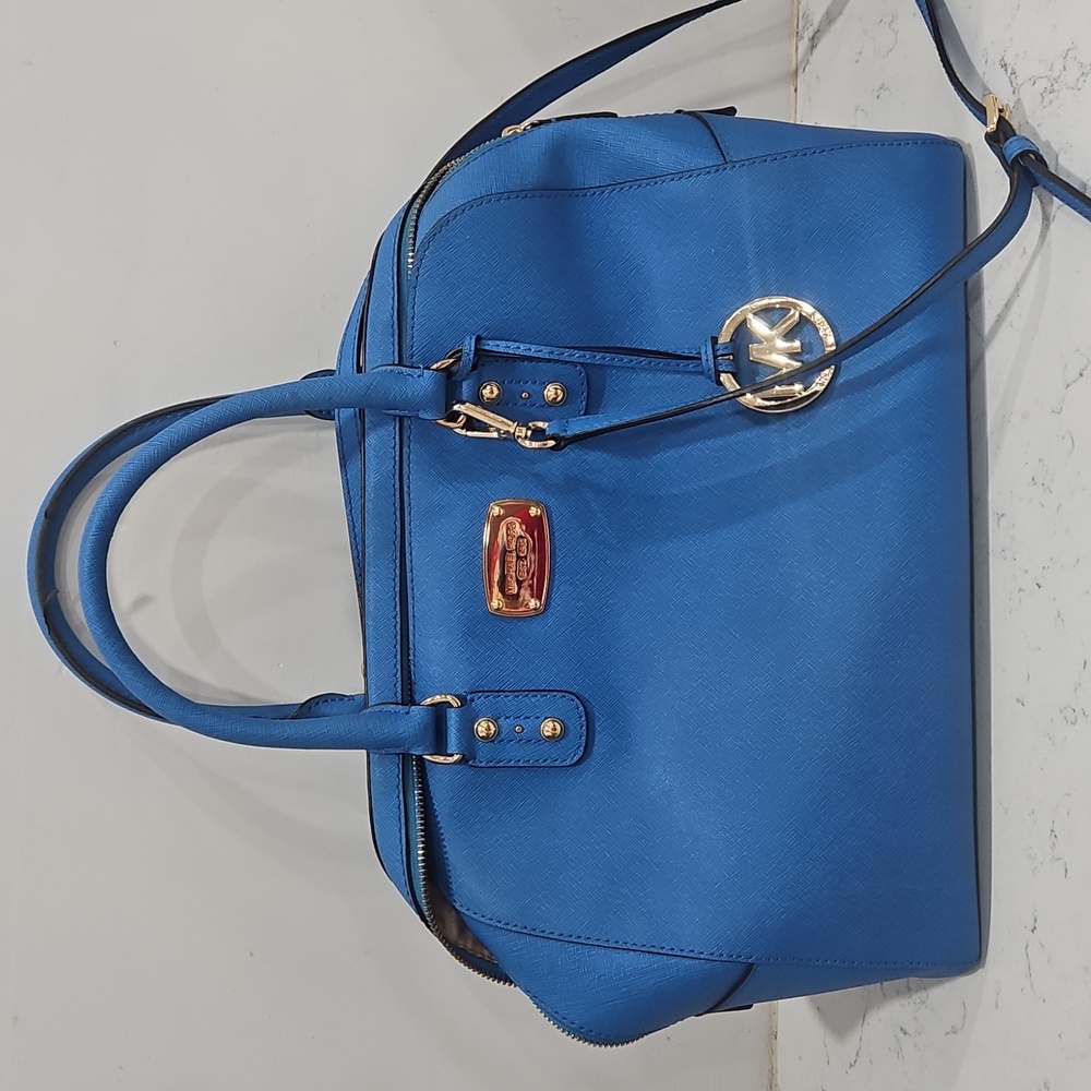 Michael Kors Saffiano Leather Tote, Blue